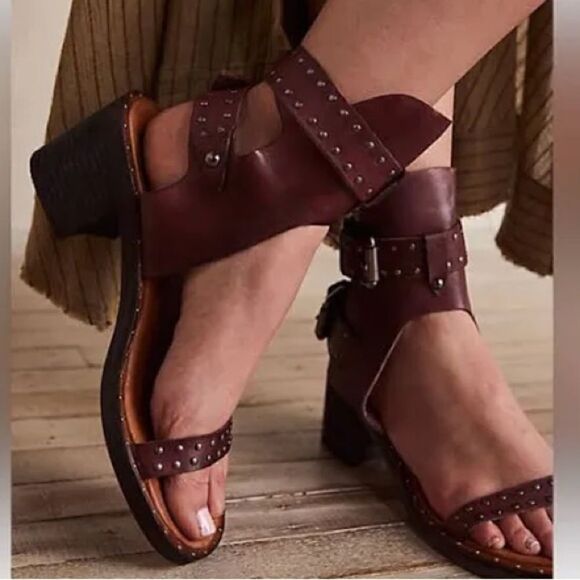 Free People Shoes - Free People Happiness Genuine Leather Sandals
